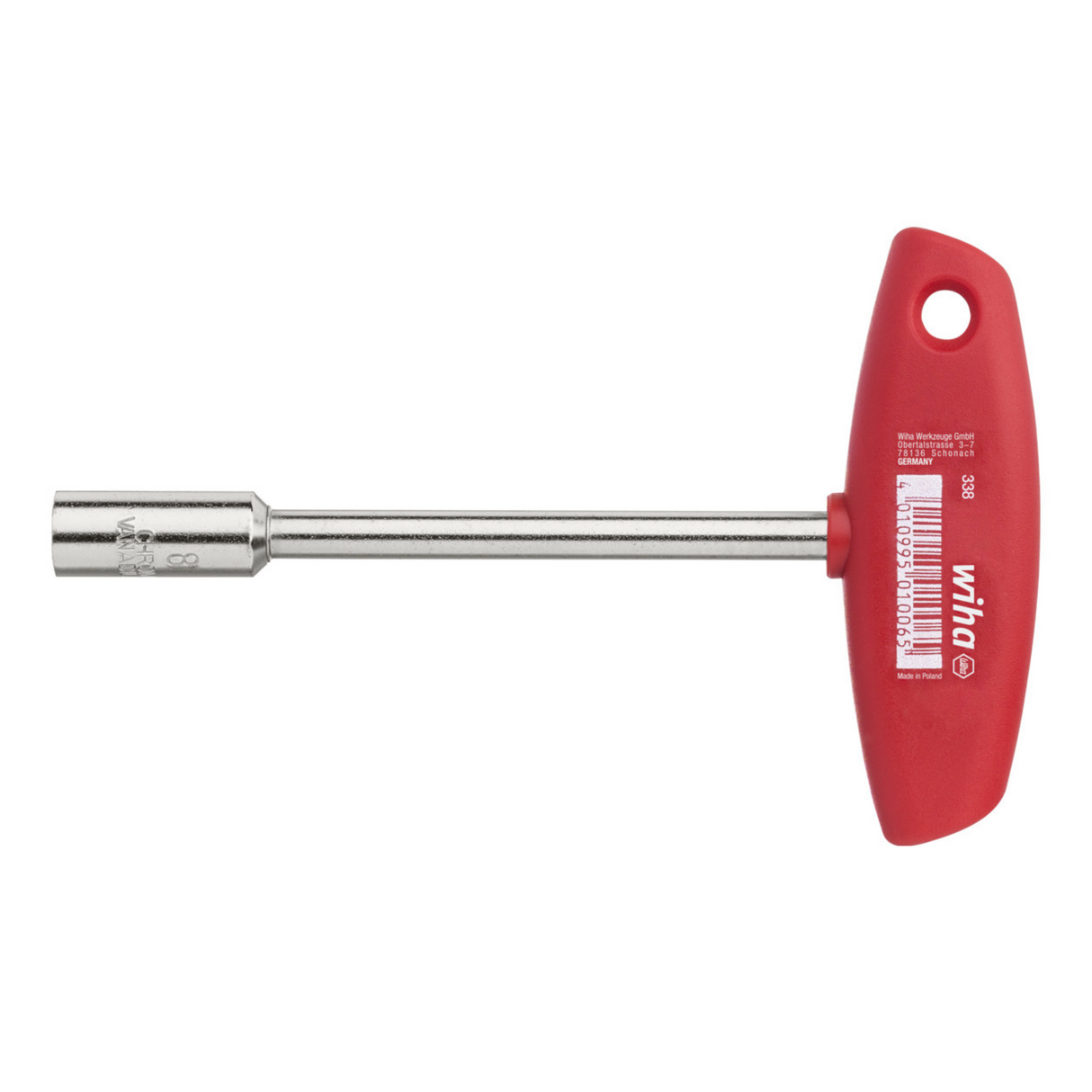 Square Nut Driver with T-handle 10,0 x 125mm 01007