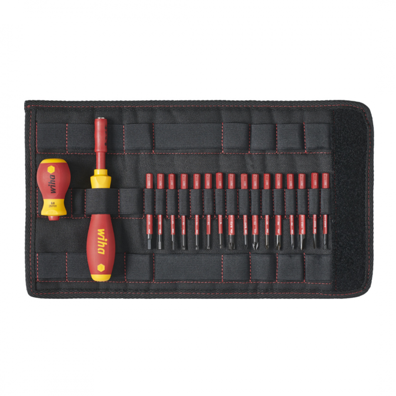 Wiha slimVario® 19 Piece Screwdriver and Bit Set 41231