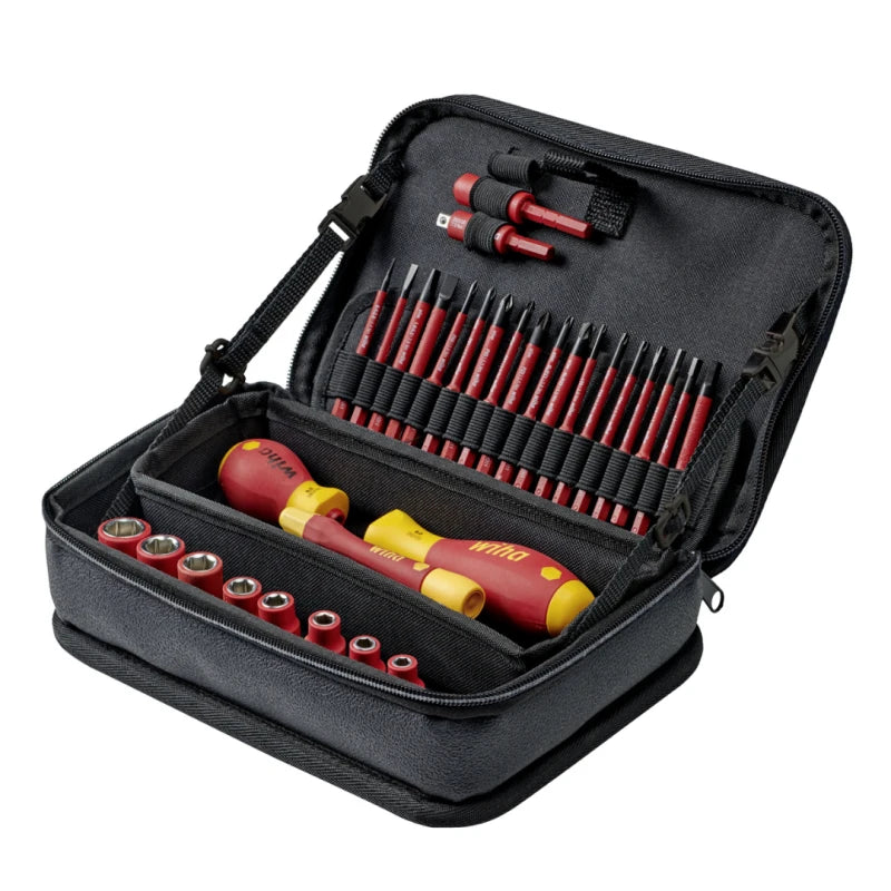 Wiha 31 Piece slimVario® VDE Interchangeable Screwdriver/Socket Tool Set 43465