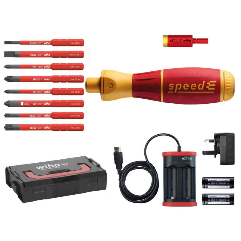 Original SpeedE Set 2 VDE Electric Screwdriver 13 Piece Set 42267
